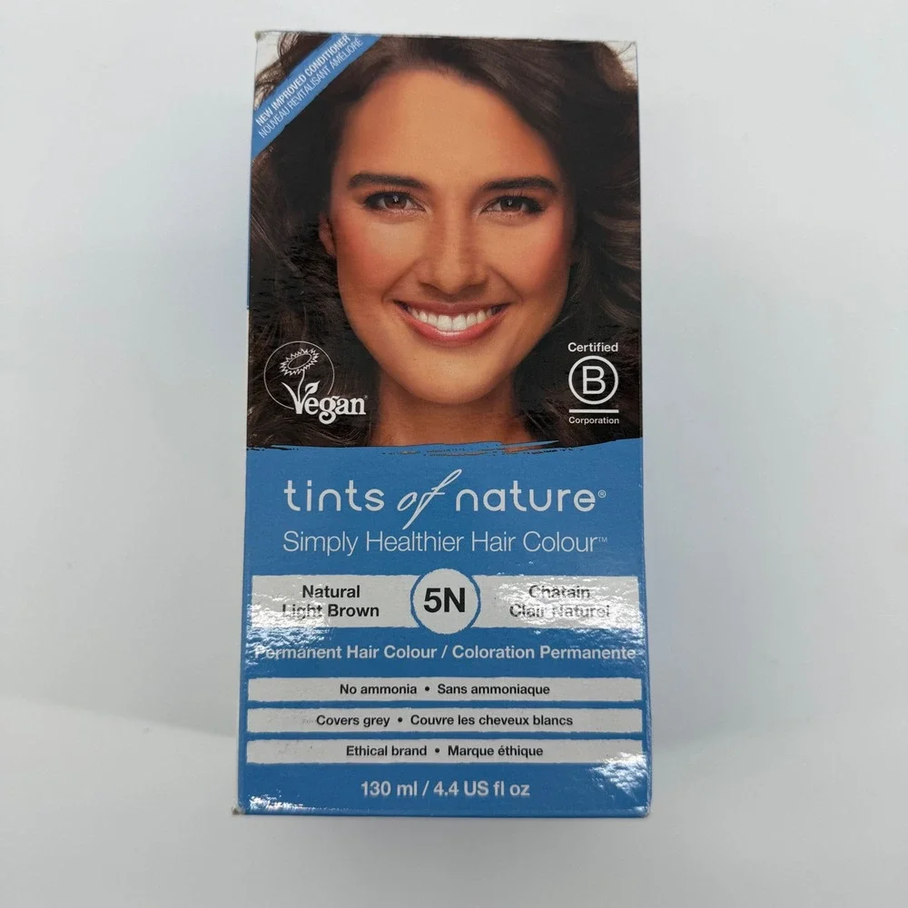 Tints of Nature Permanent Hair Colour 5N‎ Natural Light Brown Vegan B NEW